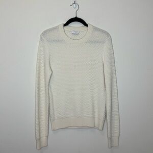 Sandro Cream Knit Sweater Size L
